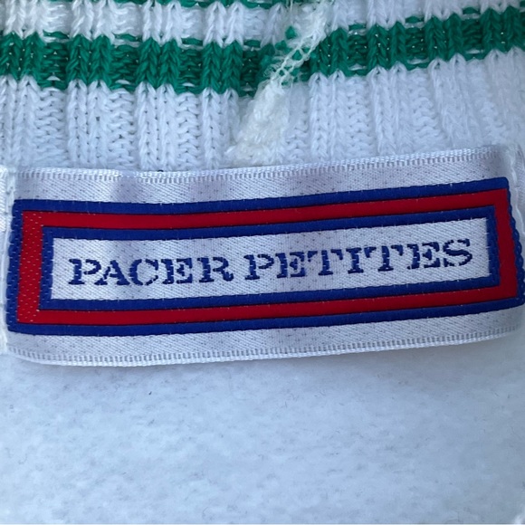 Vtg NWOT Pacer Petites Santa Christmas Shapes Sweater - Size Small Petite - Picture 4 of 4